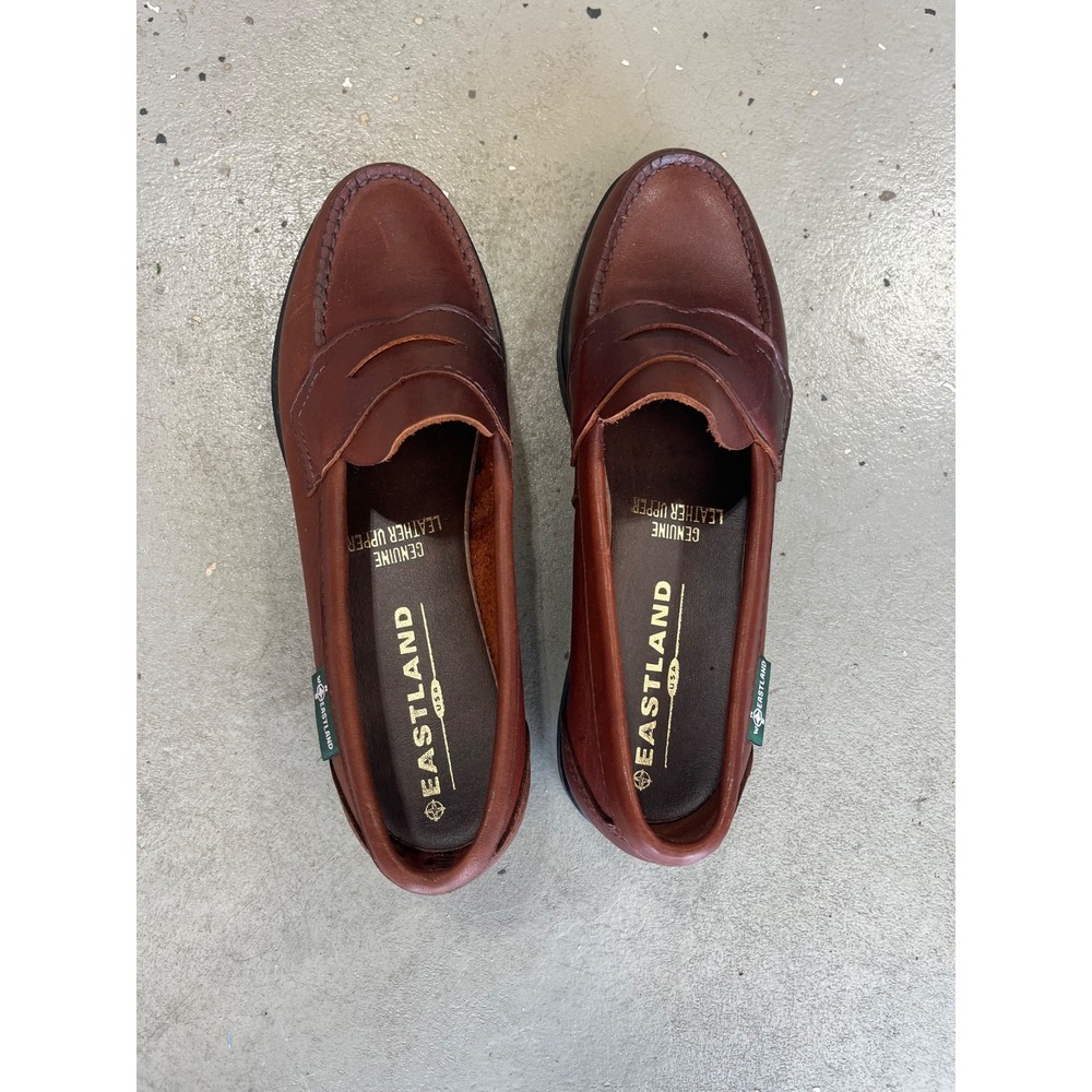 Eastland Classic II Penny Loafers Womens 7.5 M Brown Leather Slip On Shoes - Picture 6 of 9